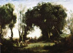 camille corot A Morning; Dance of the Nymphs(Salon of 1850-1851) China oil painting art